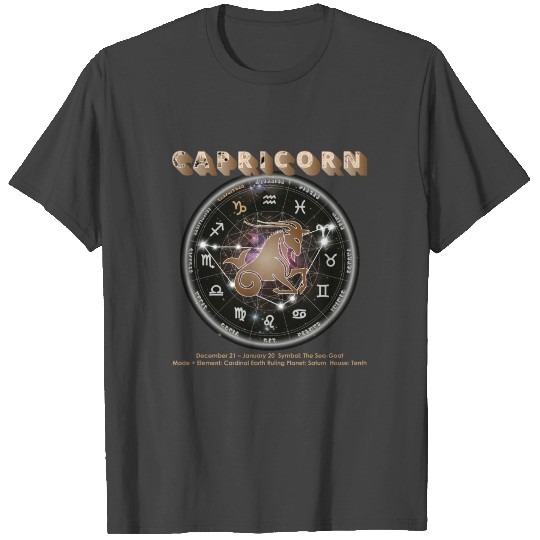 65 MCMLXV CAPRICORN ZODIAC ASTROLOGY HOROSCOPE T Shirts