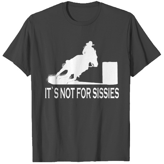 Horse Barrel Racing Sadow Motiv Rodeo Cowgirl T Shirts