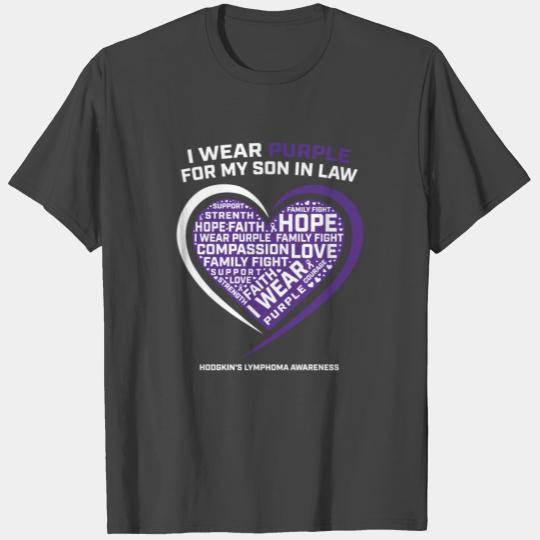 Purple Disease Son In Law Hodgkins Lymphoma Cancer T Shirts