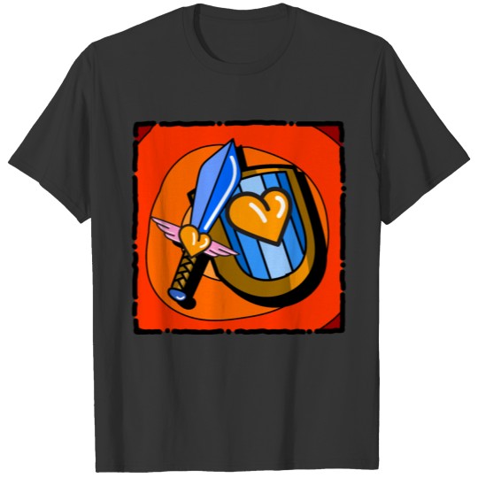 sword and shild T-shirt