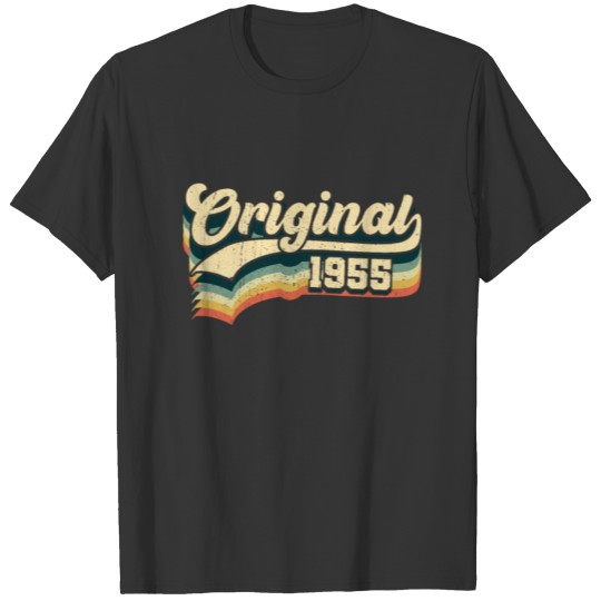 66th Birthday Gift Original Men Women Born In 1955 T-shirt