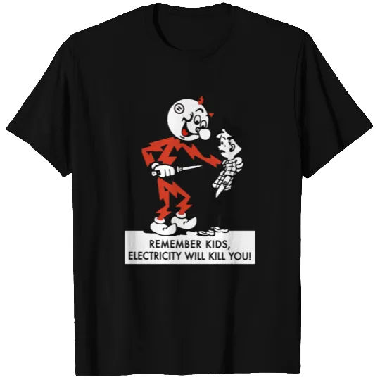 Reddy kilowatt warning 4 T Shirts
