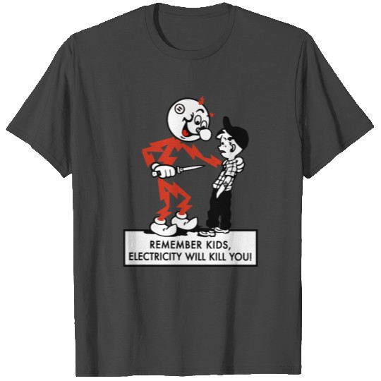 Reddy kilowatt warning 4 T Shirts