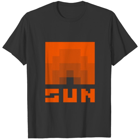 SUN / Pixel Sunset / BAJT Typography T-shirt