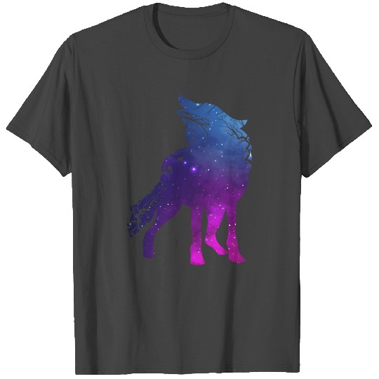 Howling Wolf Silhouette Wolves Forest Animal T Shirts