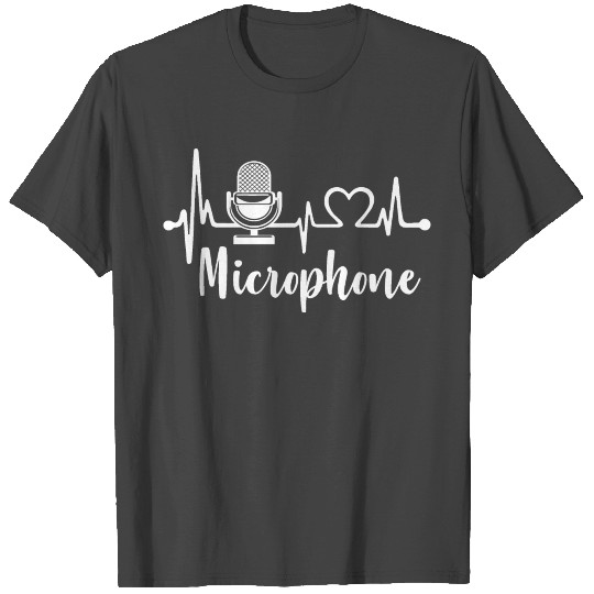 Heartbeat Microphone T Shirts