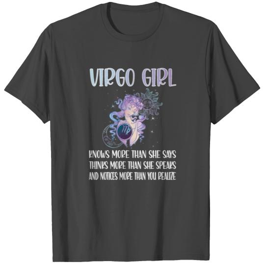 Virgo Zodiac Sign Girl Birthday Gift Horoscope T Shirts