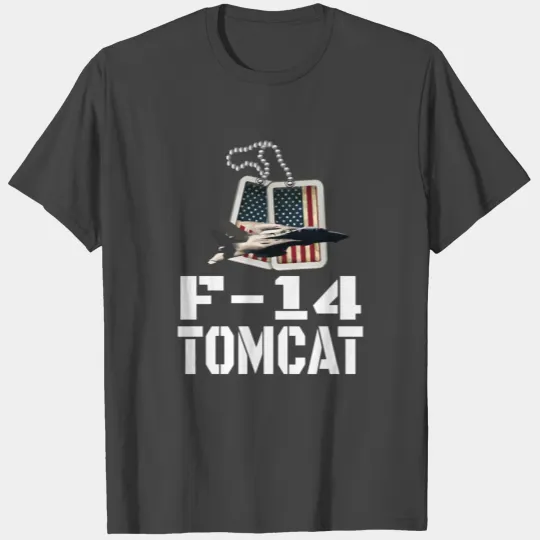 F 14 Tomcat US Flag T Shirts