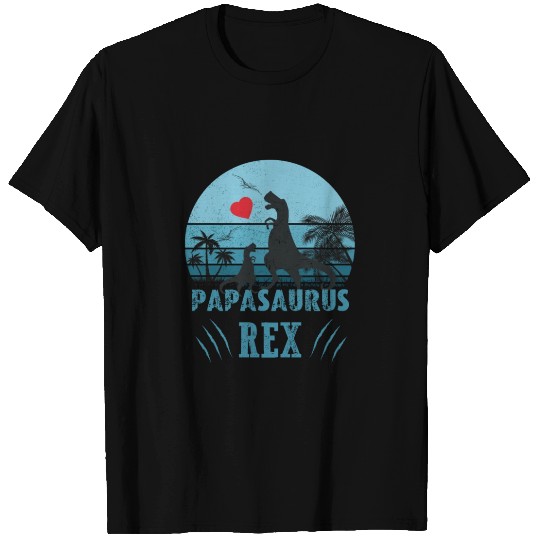 Papasaurus Rex T Shirts