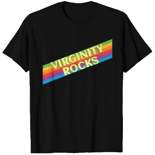 virginity rocks . design T Shirts