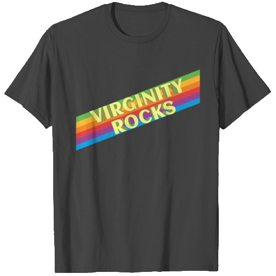virginity rocks . design T Shirts