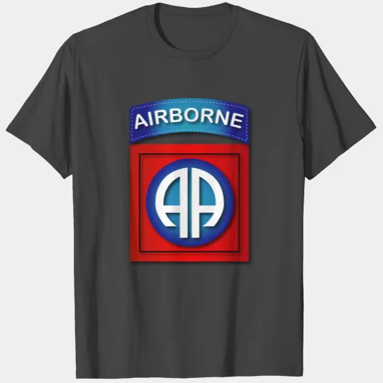 Army 82nd Airborne Division SSI wo Txt T Shirts