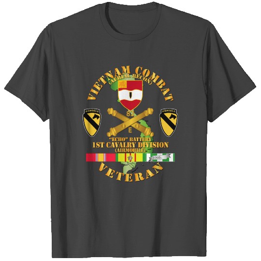 Echo Btry 82nd Artillery DUI 1st Cav Div T Shirts