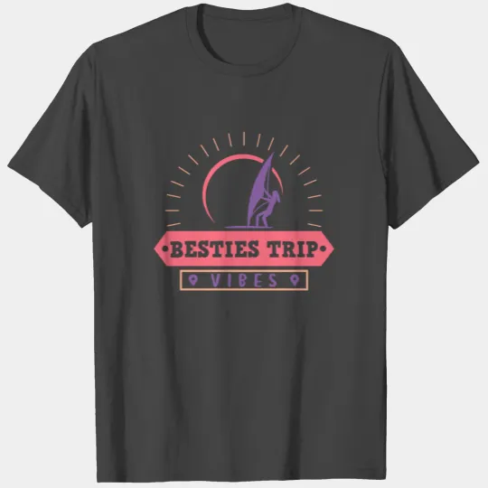 Traveler Flight Vacation Besties T Shirts