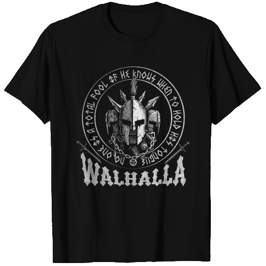 Valhalla Odin Viking Motif T Shirts