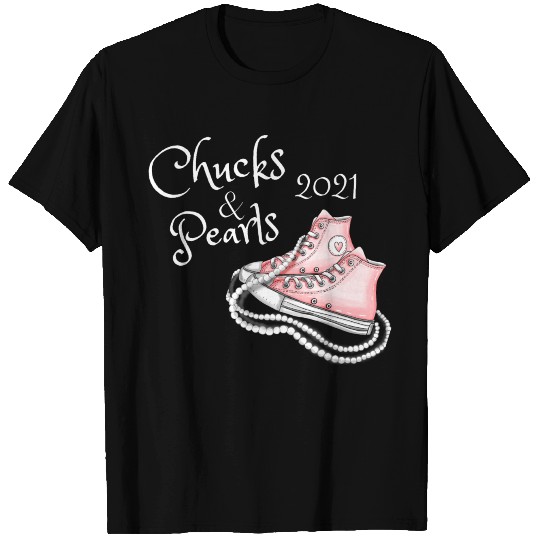 Chucks and Pearls 2021 kamala harri T Shirts
