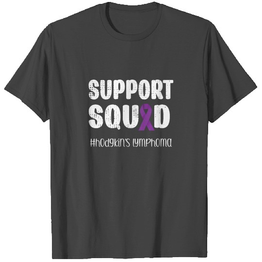 Hodgkins Lymphoma Support Squad Cancer Warrior T Shirts