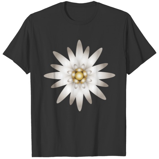 beautiful alpine edelweiss blossom ornament T Shirts