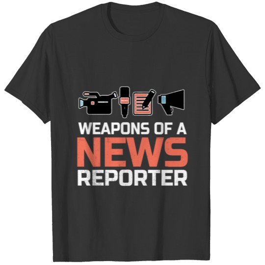 Weapons Of News Reporter Microphone T-shirt
