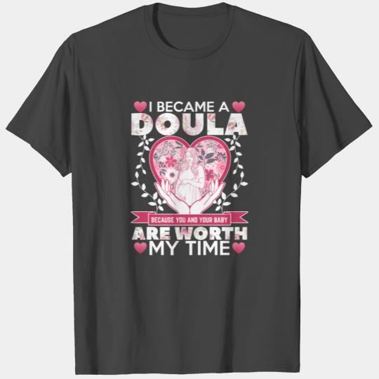 Cute Floral And Proud Midwife Or Doula Gifts Idea T Shirts