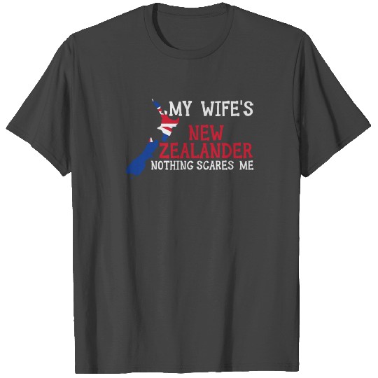 Nothing Scares Me Husband Wife New Zealand T Shirts