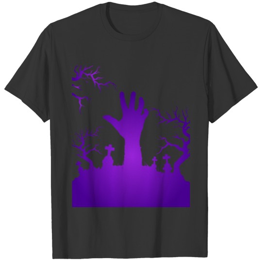 Graves Graves hand grave scary horror cool purple T Shirts