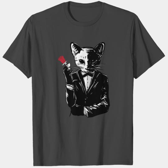 Tuxedo Gentleman Cat T Shirts