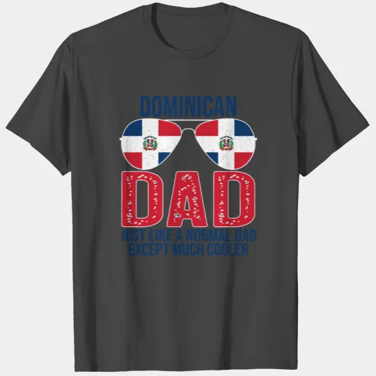Dominican Dad Dominican Republic Flag T Shirts