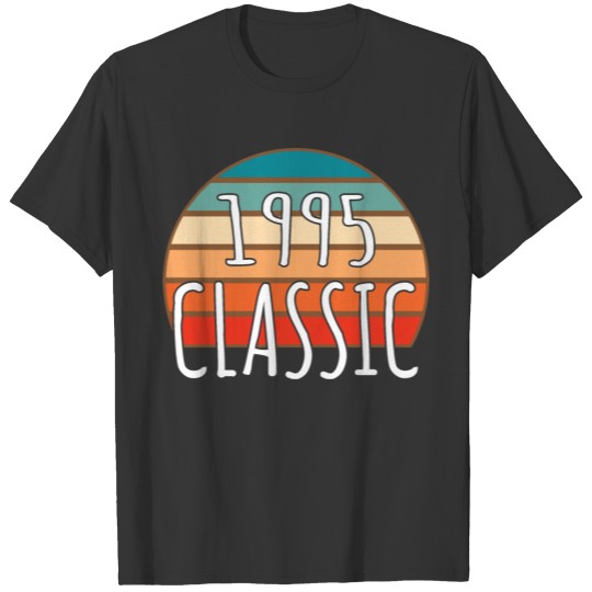 Birthday 1995 Classic Colors Distressed Design Ann T-shirt