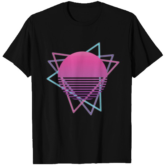 sun retro synthwave T Shirts