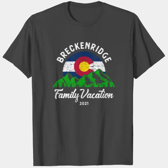 Mountain Colorado Flag Breckenridge Family T Shirts