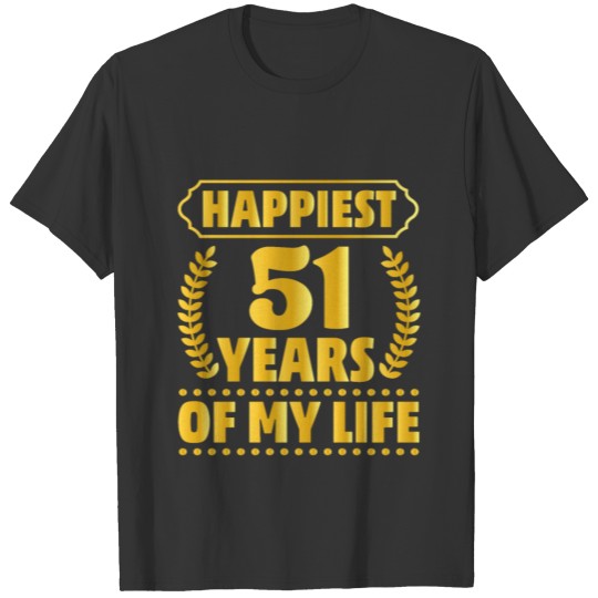 51st Wedding Anniversary Gift for 51 Years Romanti T-shirt