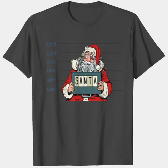 Bad Santa Claus Arrested T Shirts