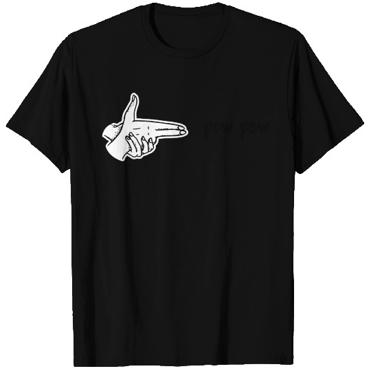pew pew handpistol T Shirts