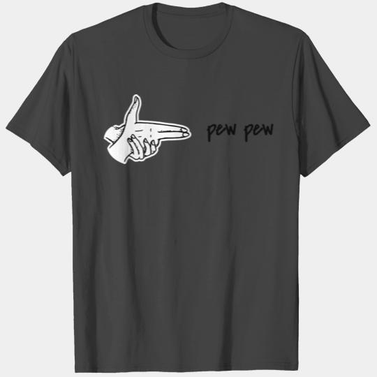 pew pew handpistol T Shirts