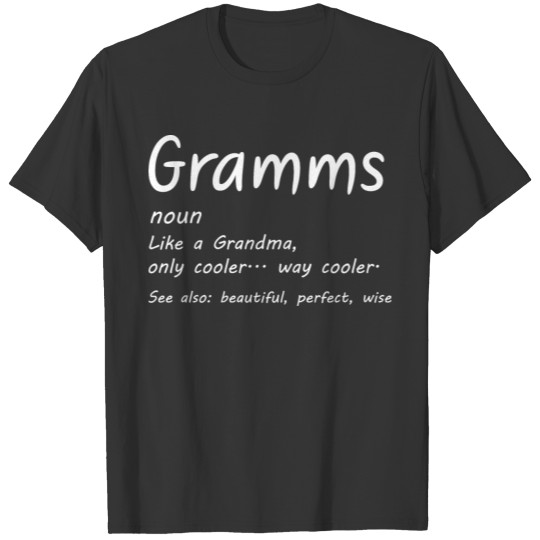 Cute Gramms Definition TShirt Mothers Day cool T-shirt