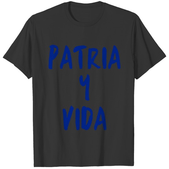 PATRIA Y VIDA (blue graffiti version) T-shirt