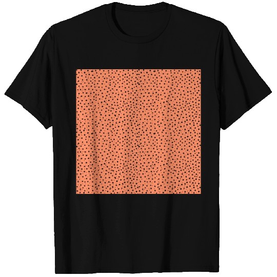 Cheetah Pattern on Apricot T Shirts
