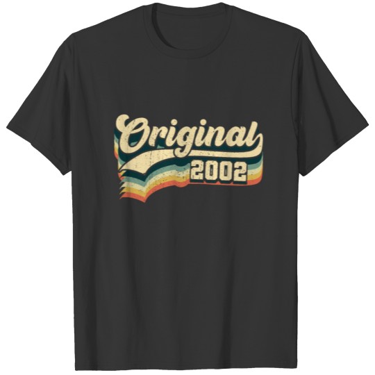 19th Birthday Gift Original Men Women Born In 2002 T-shirt