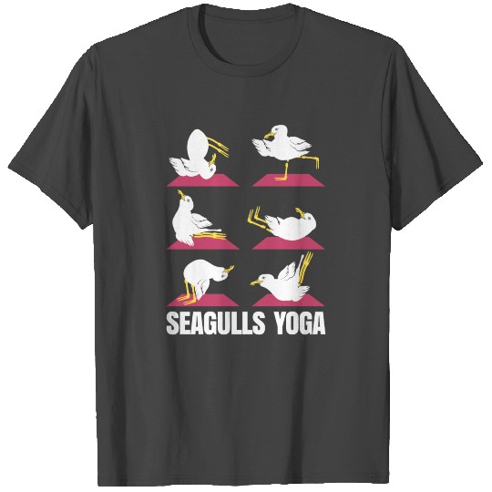gull yoga training meditation seagull T Shirts