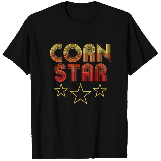 Corn Star Retro Cornhole Team Funny Gifts T Shirts