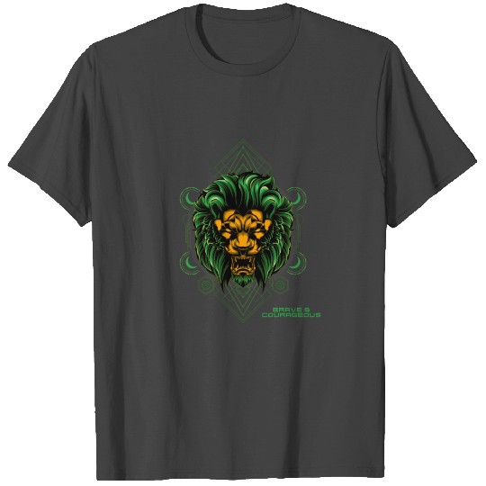Mystic Lion design brave and courageous! T Shirts