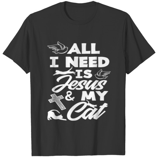 Jesus Cat Lover Christians Gift T-shirt
