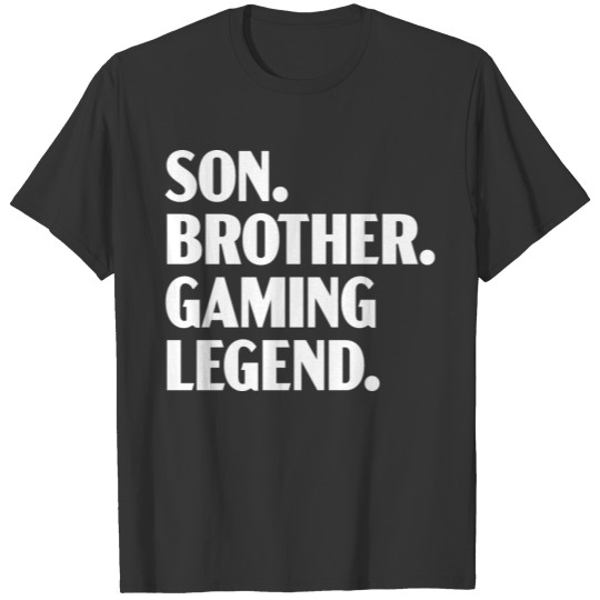 Son Brother Gaming Legend Video Games T Shirts