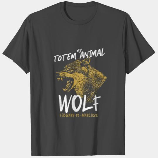 My totem animal is the wolf, pisces spirit animal T Shirts