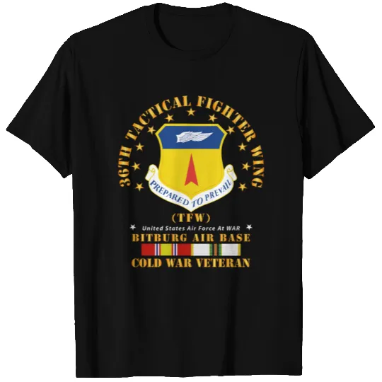 36th Tactical Fighter Wing Bitberg AB Cold War Vet T Shirts