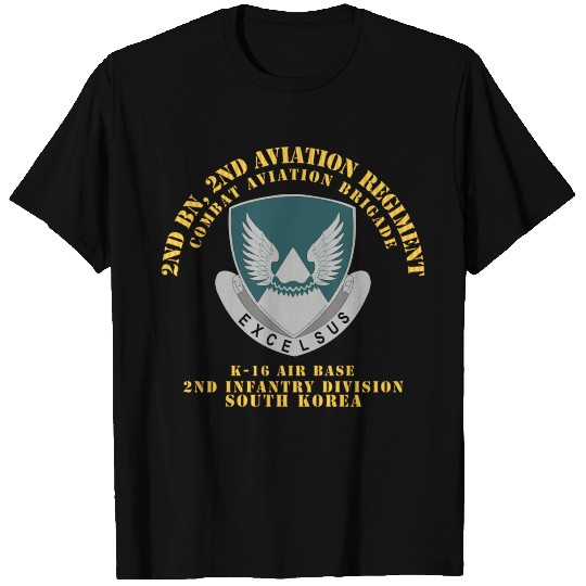 Army 2nd Bn 2nd AVN Regiment CAB 2ID K16 AirBase T Shirts