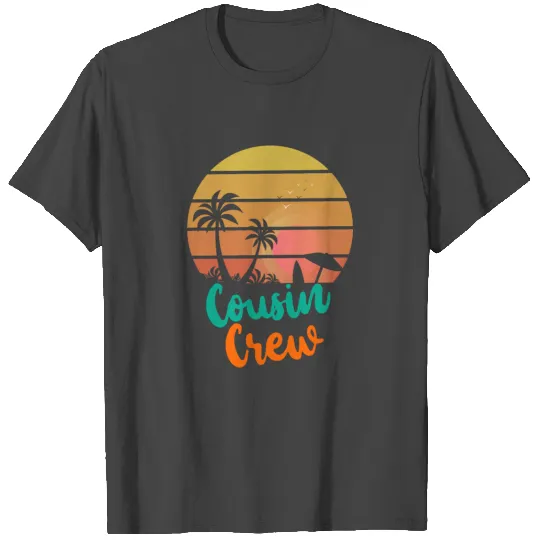 Cousin Crew Camping Outdoor Sunset Summer Camp T Shirts