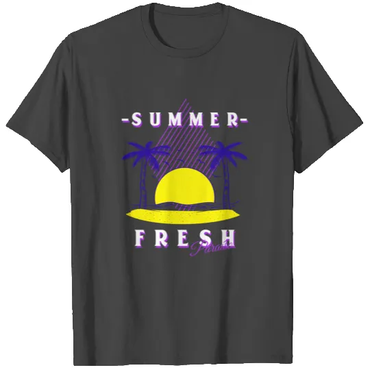 Summer Fresh Paradise Design T Shirts