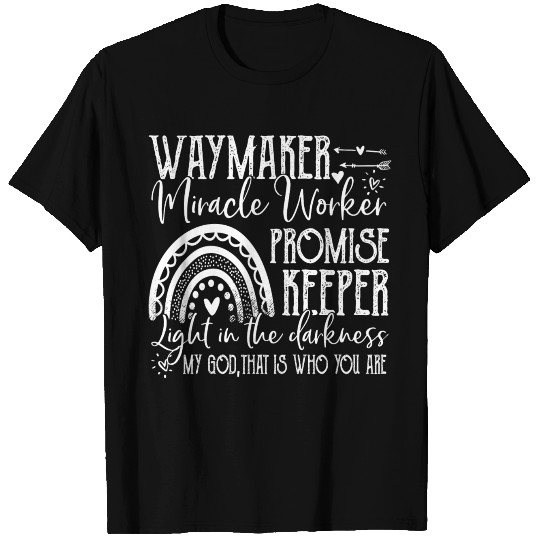 Kids Waymaker Miracle Worker Rainbow, Christian T Shirts